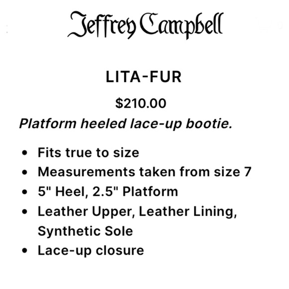 JEFFREY CAMPBELL Lita Fur Leopard Platform Boots Size 6 - Picture 16 of 16